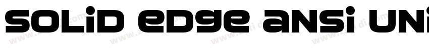 Solid Edge ANSI Uni字体转换